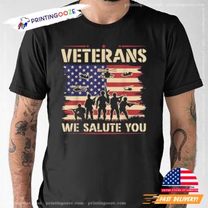 Veterans We Salute You American Flag Shirt 1