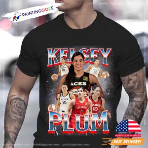 Vintage Kelsey Plum Basketball Women Sport Tshirt 5