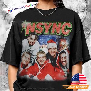 Vintage NSYNC Merry Christmas Shirt