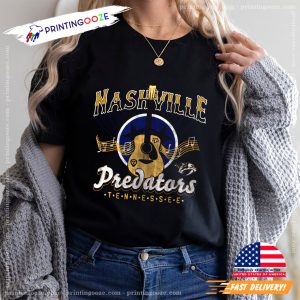 Vintage Nashville Predators Tennessee Music Unisex T shirt