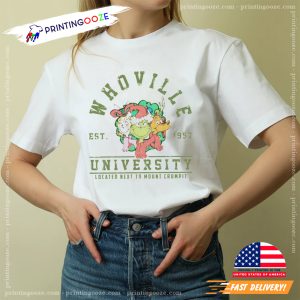 Vintage Whoville University grinch christmas shirts 3