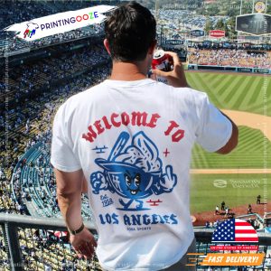 Welcome To Los Angeles Dodgers MLB 2 Sided Shirt 1