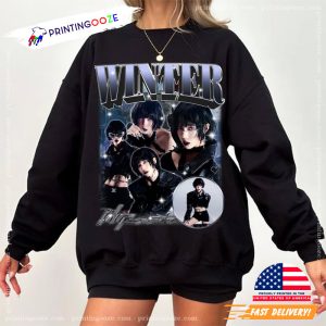 Winter Aespa Whiplash Album Graphic T shirt 2