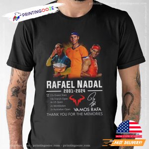 rafael nadal tennis 2001 2024 T shirt 1