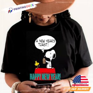 A New Year's Toast, Happy New Year Snoopy T shirt 3