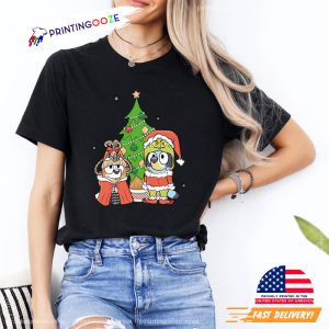 Bluey and Bingo Grinchmas Holiday Tshirt 4