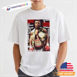 Boxing Champions Young Iron Mike Tyson Vintage Graphic T shirt 1