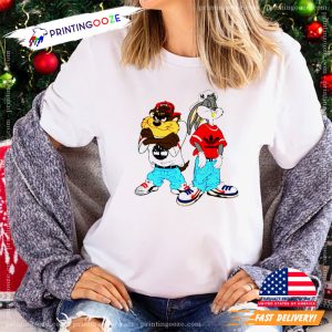 Bugs And Taz Gangster vintage looney tunes shirt 1