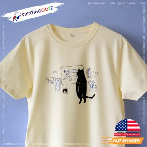 Cat Drawing gallery Art T shirt 2