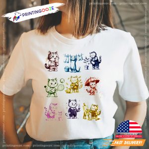 Cat Tattoo Vintage Art Cute Kitten Shirt 3