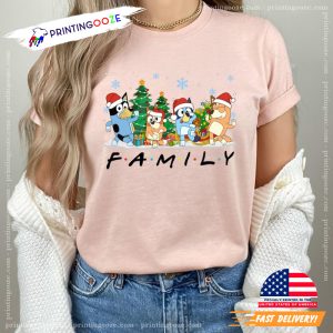 Christmas Bluey Family And Friends Comfort Colors Shirt