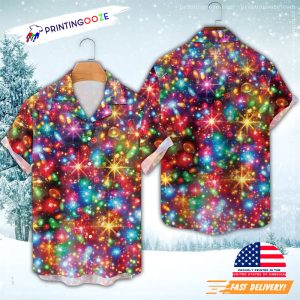 Christmas Bright Neon Lights Hawaiian Shirt