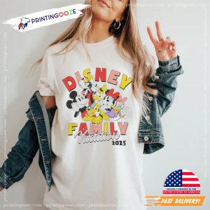 Disney Mickey And Friends Disney Family Vacation 2025 Logo T Shirt 2