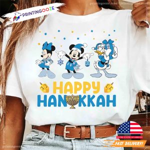 Disney Mickey And Friends Happy Hanukkah 2024 Festival of Lights T shirt 2