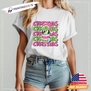 Festive Christmas Grinch Bluey Tshirt 3