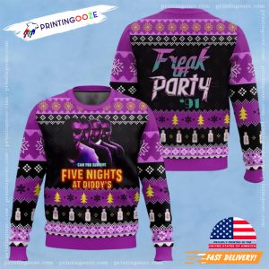 Five Nights At Diddy’s Freak Off Party Ugly Christmas Sweater