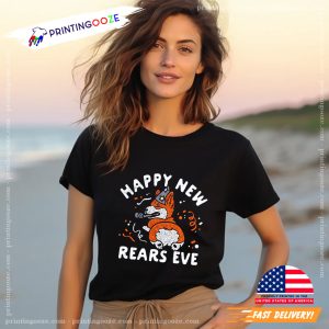 Funny New Years Corgi Puppy Butt Joke Tee 3