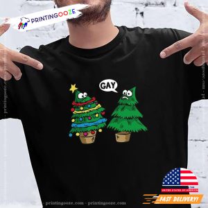 Gay Christmas Tree Funny LGBTQ T-shirt