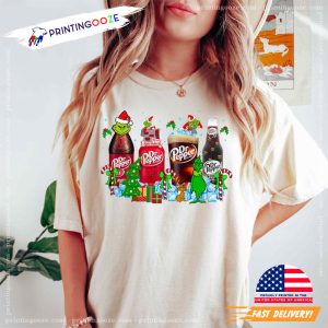 Grinchmas Dr Pepper Drinks Comfort Colors Tee 3