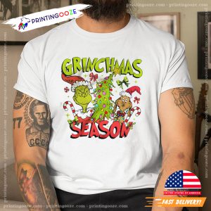 Grinchmas season, Retro Grinch Stole Christmas Cartoon T shirt 2