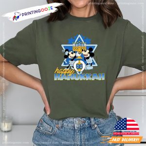 Happy Hanukkah Disney Retro Comfort Colors T shirt 1