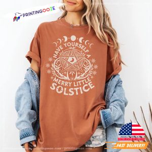 Have Yourself A Merry Little Solstice Comfor Colors Shirt