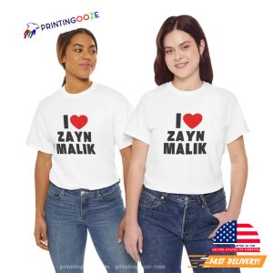 I Love Zayn Malik One Direction Unisex T shirt 2