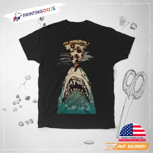 Jaws Coming For Pizza Slice Shirt 2