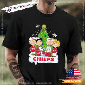 Kansas City Chiefs Snoopy Peanuts Christmas T Shirt