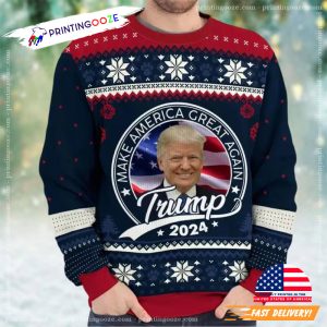 Make America Great Again Trump 2024 Ugly Christmas Sweater