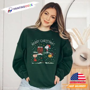 Merry Christmas Charlie Brown Snoopy Snow T-shirt