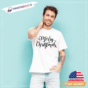 Merry Christmas Lights family xmas shirts