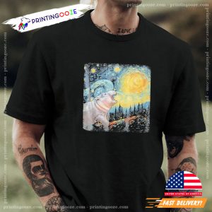 Moo Deng Van Gogh T shirts 2