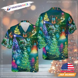 Neon Christmas Hawaiian Shirt 3