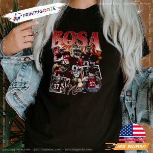 Nick Bosa Bootleg Retro 90's Fans Shirt