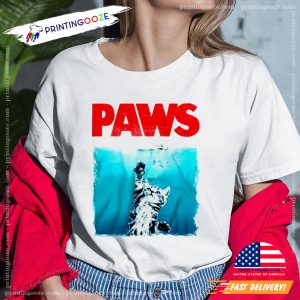 Paws Kitten Jaws Cute Cat Meme T shirt 3