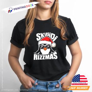 Penguin Skibidi Rizzmas Merry Christmas shirt