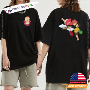 Ponyo And Sasuke Studio Ghibli Anime T shirt