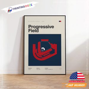 Progressive Field Stadium Cleveland Guardians Poster 2