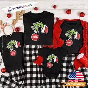 Red Bulb Christmas Family Matching Shirt 2