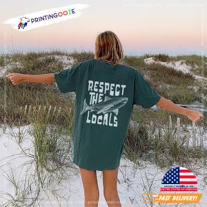 Respect The Local Shark Lovers Comfort Colors T shirt