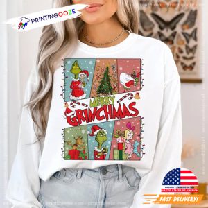 Retro Christmas Cartoon Grinch X mas Shirt 2