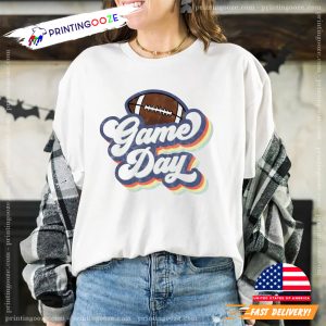 Retro Game Day Football Mama Shirt