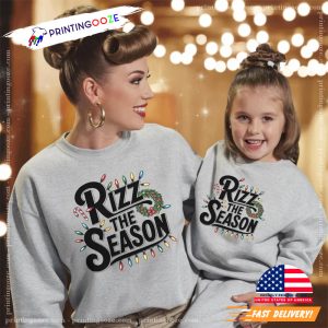 Retro Holiday Rizz The Season Christmas Unisex T shirt 2