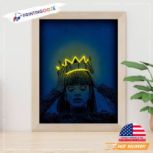 Rihanna The Queen Neon Crown Wall Art 2