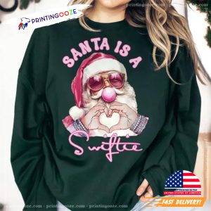 Santa Is A Swifties Fancy Santa Claus T shirt 2