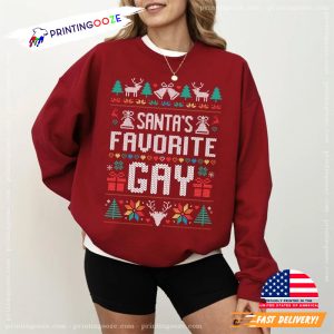 Santa's Favorite Gay Sweatshirt 1