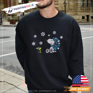 Snoopy and Woodstock Christmas Embroidered Sweatshirt