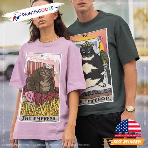 Tarot Chonky Cat Meme Emperor Standing Matching T shirt