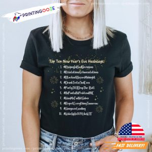 Top Ten New Years Eve Hashtags Shirt 2